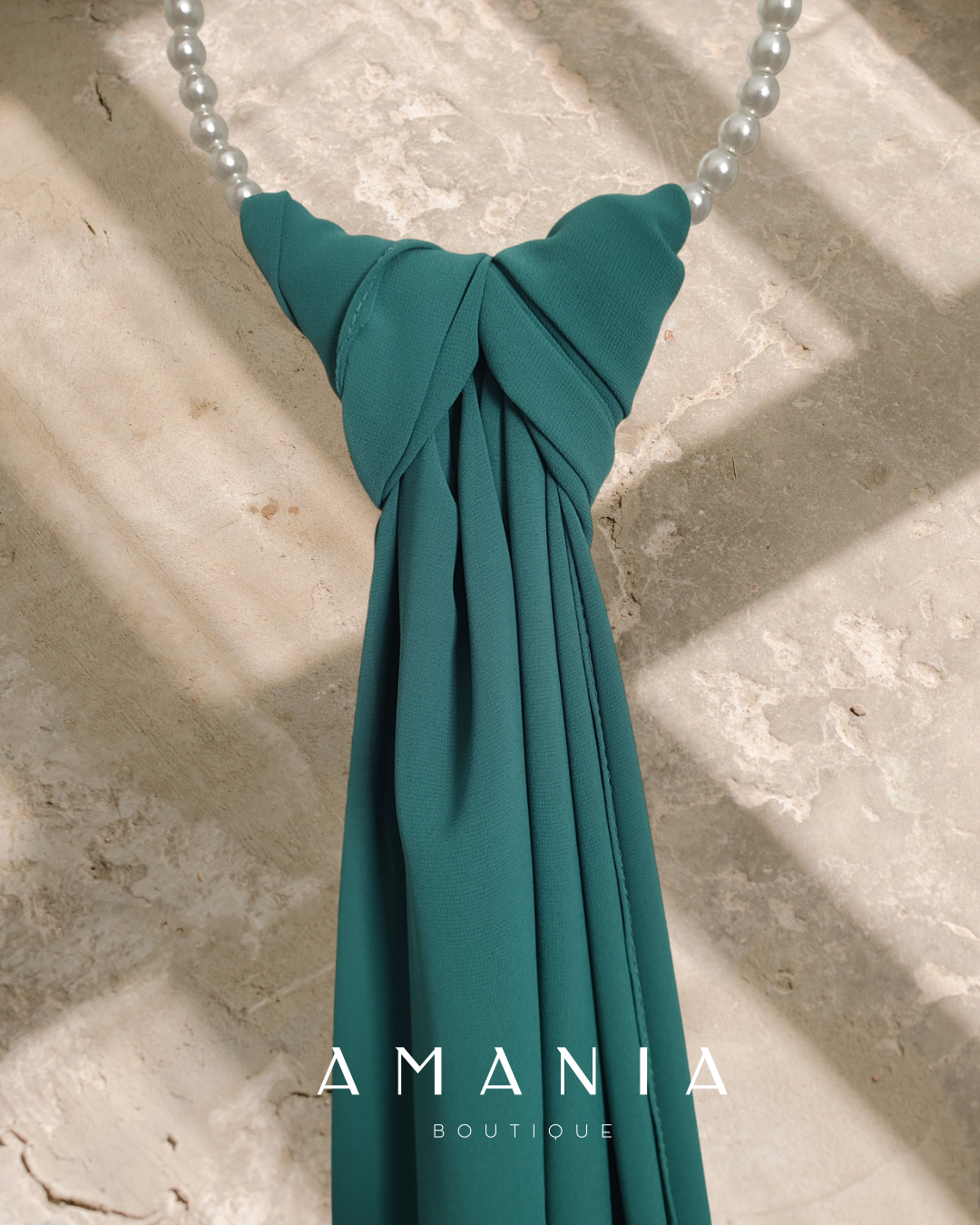 Voile en mousseline vert empire